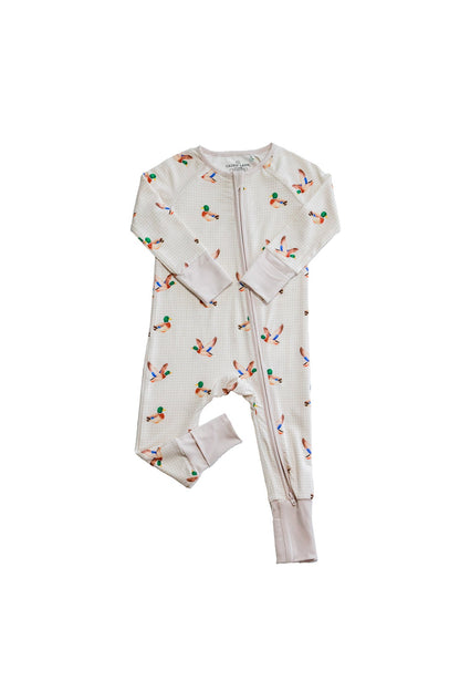 Convertible Bamboo Zip Romper | Little Mallard