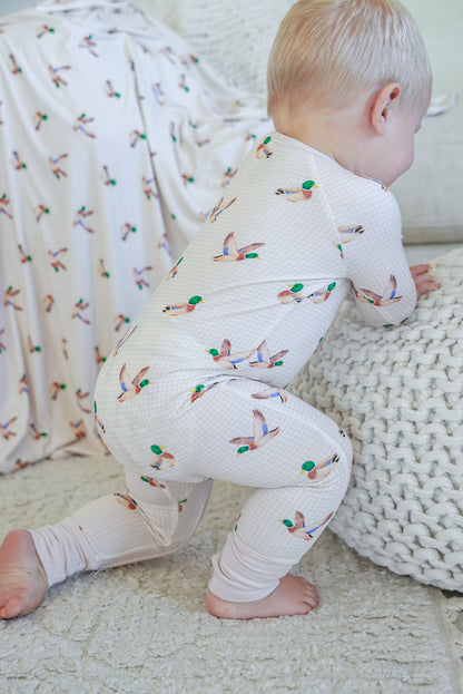 Convertible Bamboo Zip Romper | Little Mallard