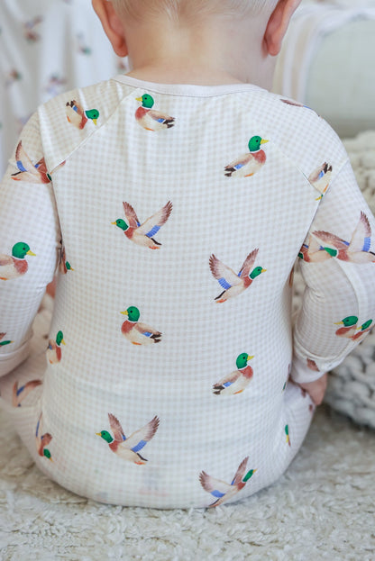 Convertible Bamboo Zip Romper | Little Mallard