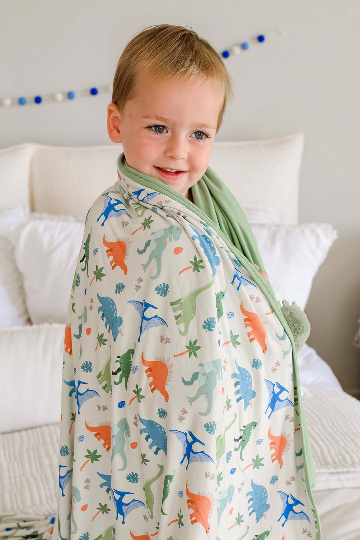 Double Sided Bamboo Blanket | Little Fossil Neutral