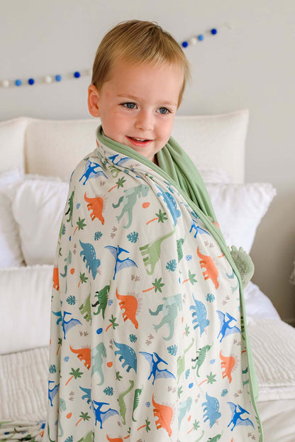 Double Sided Bamboo Blanket | Little Fossil Neutral