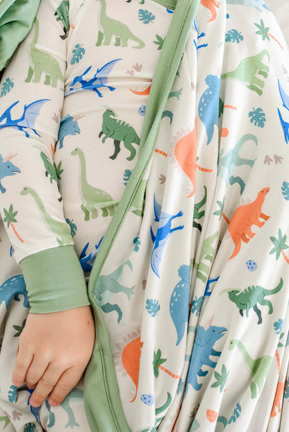 Double Sided Bamboo Blanket | Little Fossil Neutral