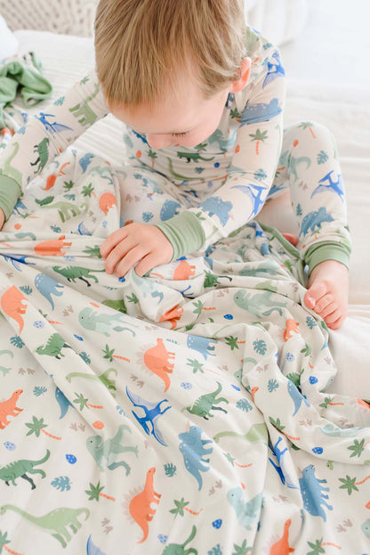 Double Sided Bamboo Blanket | Little Fossil Neutral