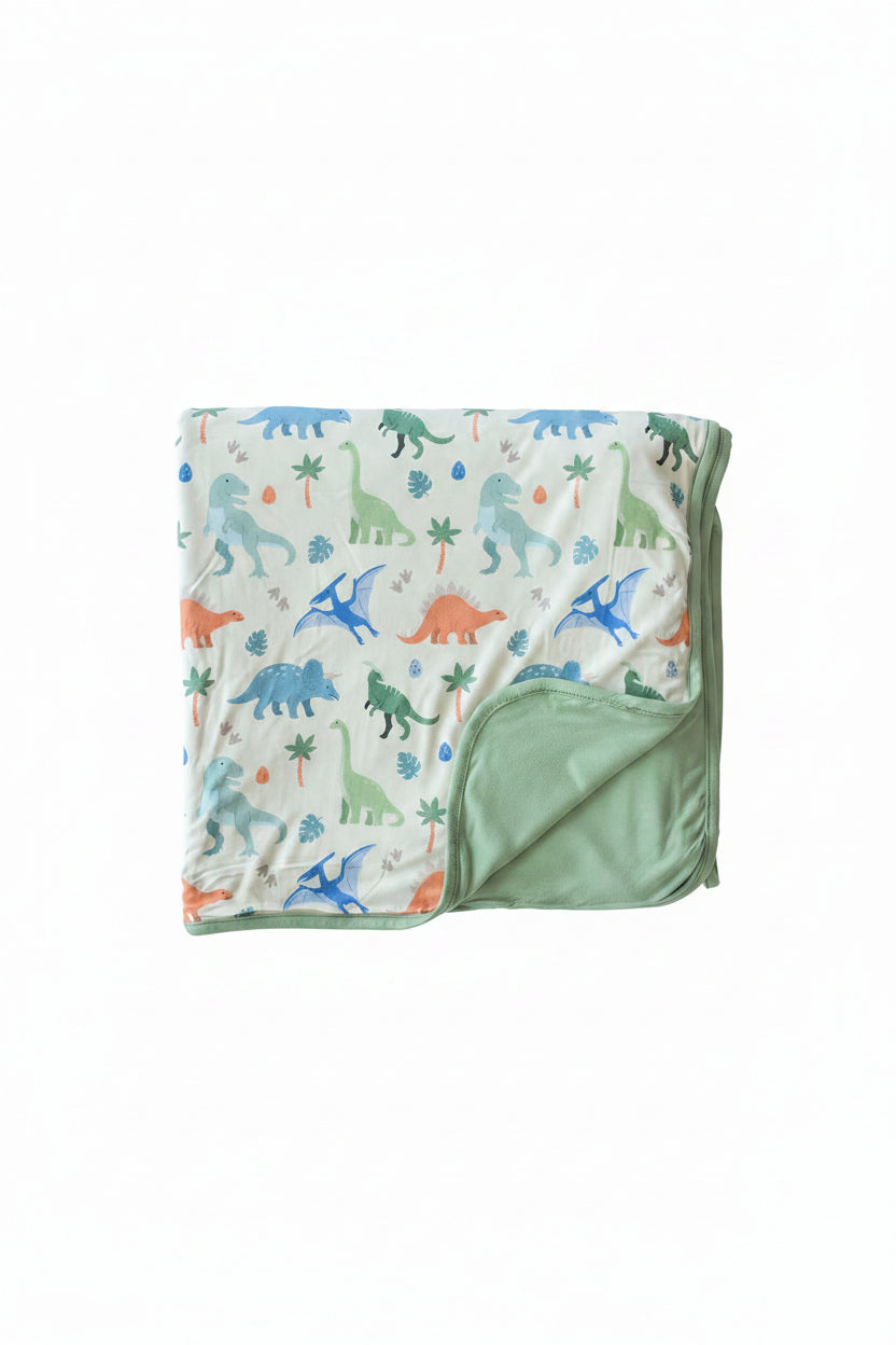 Double Sided Bamboo Blanket | Little Fossil Neutral