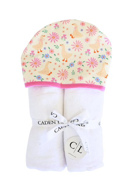 Embroidered Bamboo Hooded Towel | Loosey Goose