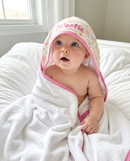 Embroidered Bamboo Hooded Towel | Loosey Goose