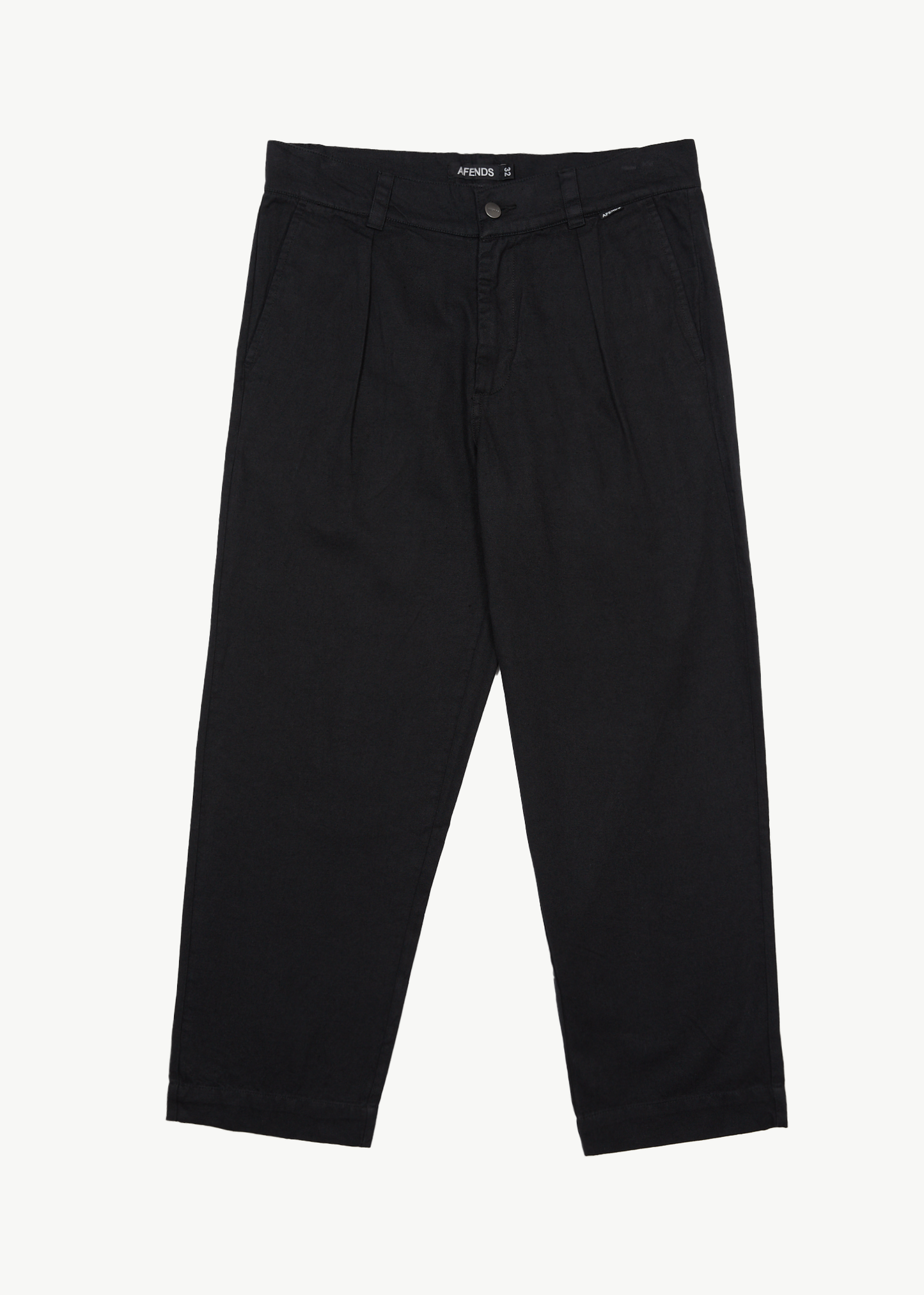 AFENDS Mens Mixed Business - Suit Pant - Black