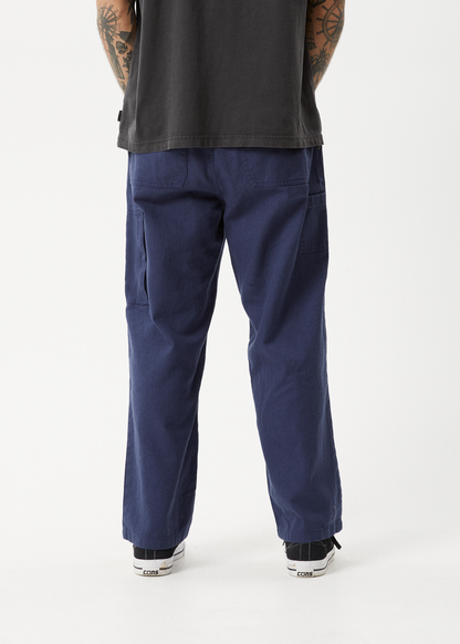 AFENDS Mens Richmond - Workwear Pant - Navy