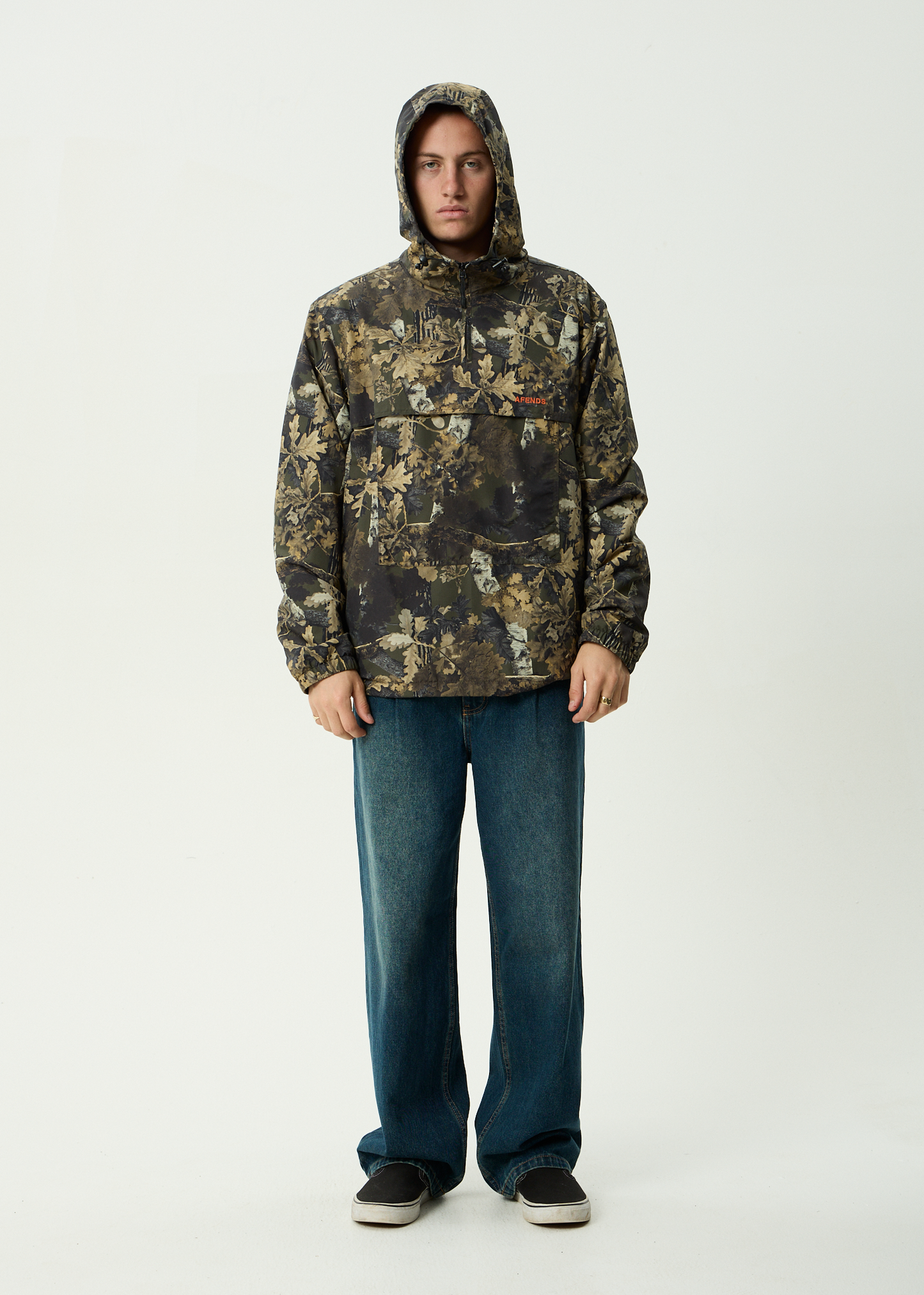 AFENDS Mens System -  Water Resistant Spray Anorak Jacket - Find Me