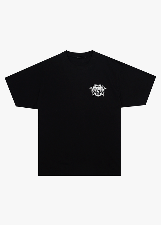 AFENDS Mens Dolfends - Boxy Tee - Black