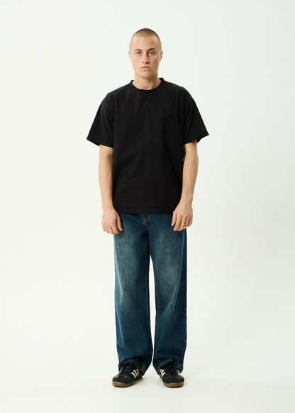 AFENDS Mens Fast Forward - Denim Ultra Baggy Jean - Vintage Wash