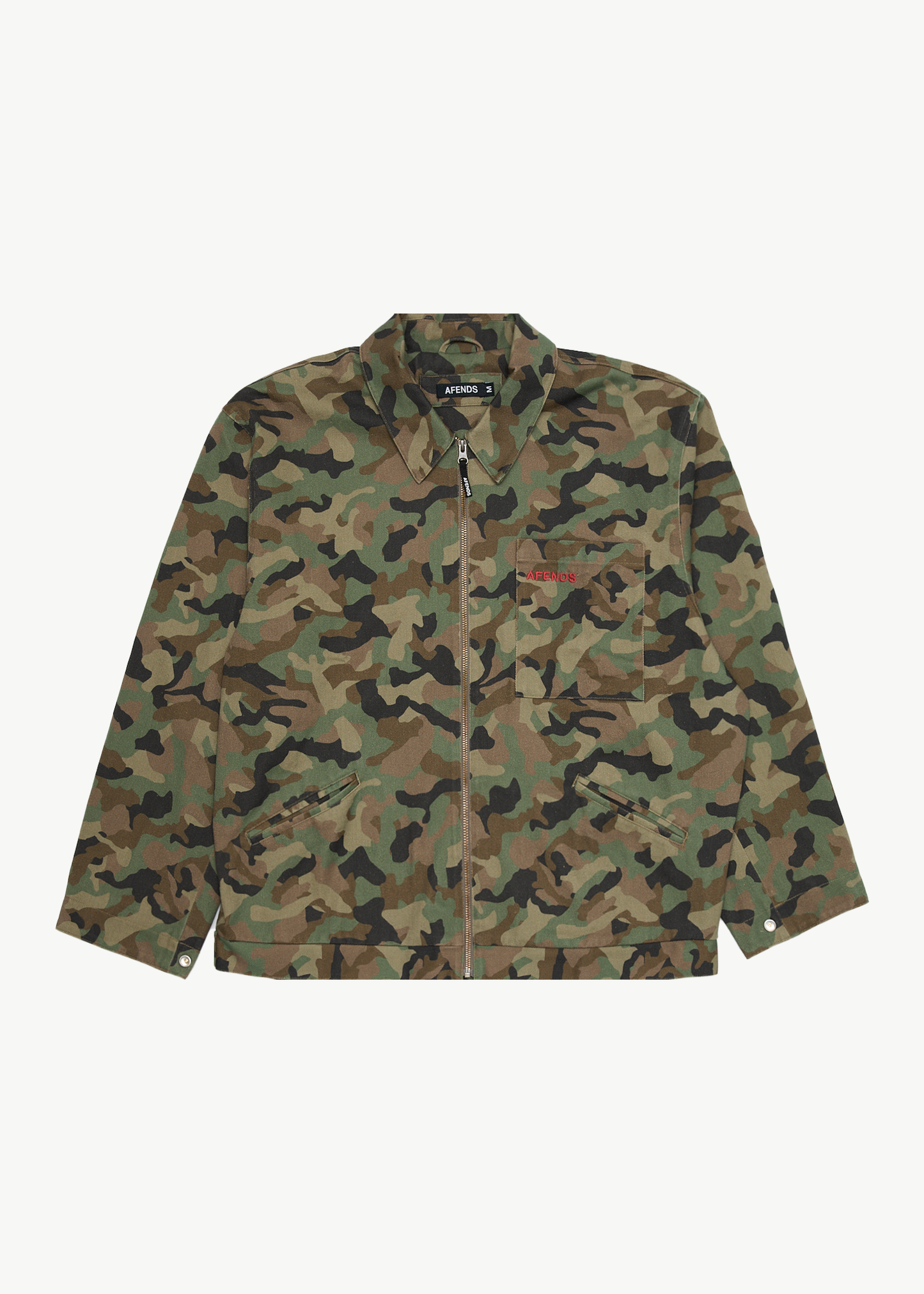 AFENDS Mens Hidden Oracle - Workwear Jacket - Hidden