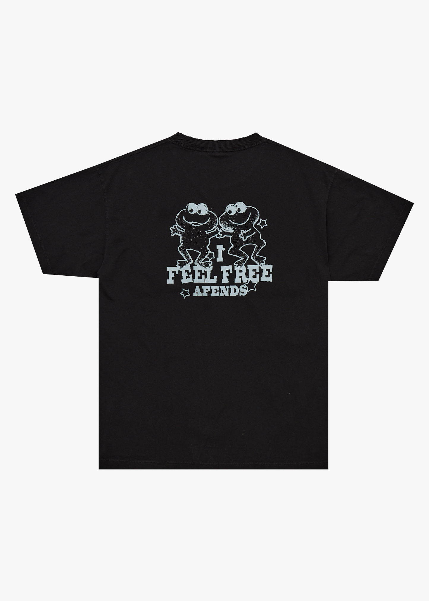 AFENDS Mens Sonoran - Boxy Tee - Stone Black