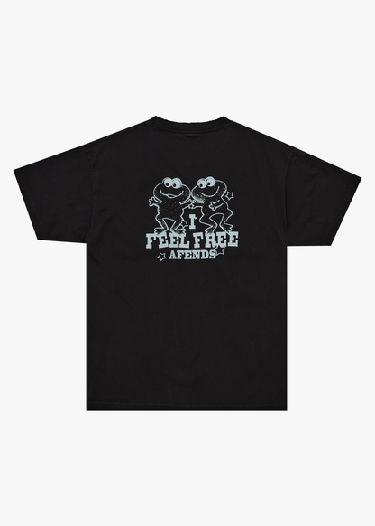 AFENDS Mens Sonoran - Boxy Tee - Stone Black