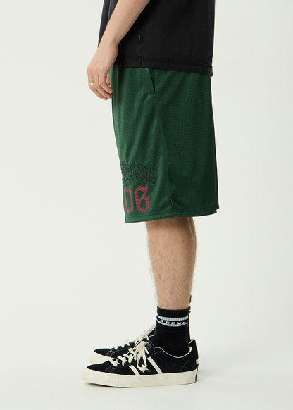 AFENDS Mens Zero Six - Basketball Short 22" - Pine