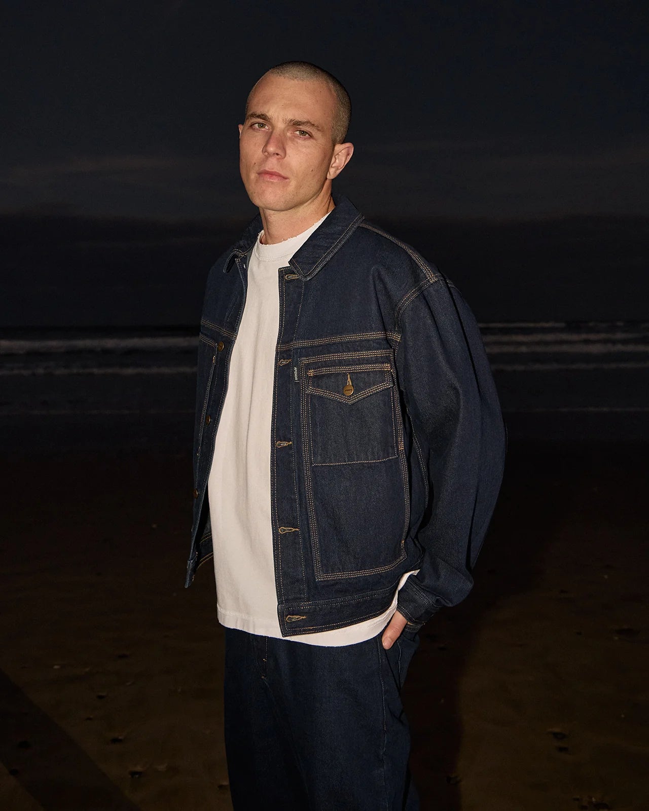 AFENDS Mens Yukon - Denim Jacket - Ink