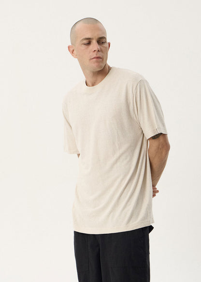 AFENDS Mens Classic - Retro Tee - Moonbeam