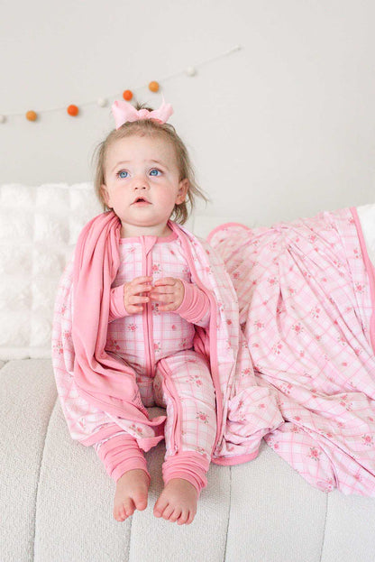 Double Sided Bamboo Blanket | Primrose Plaid