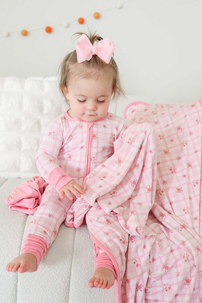 Double Sided Bamboo Blanket | Primrose Plaid