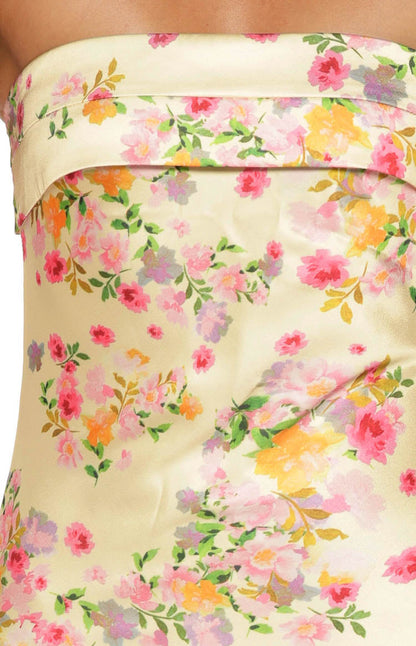 Maiah Yellow Bloom Maxi Dress