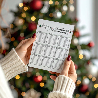 Christmas Shopping List - Free Digital Download