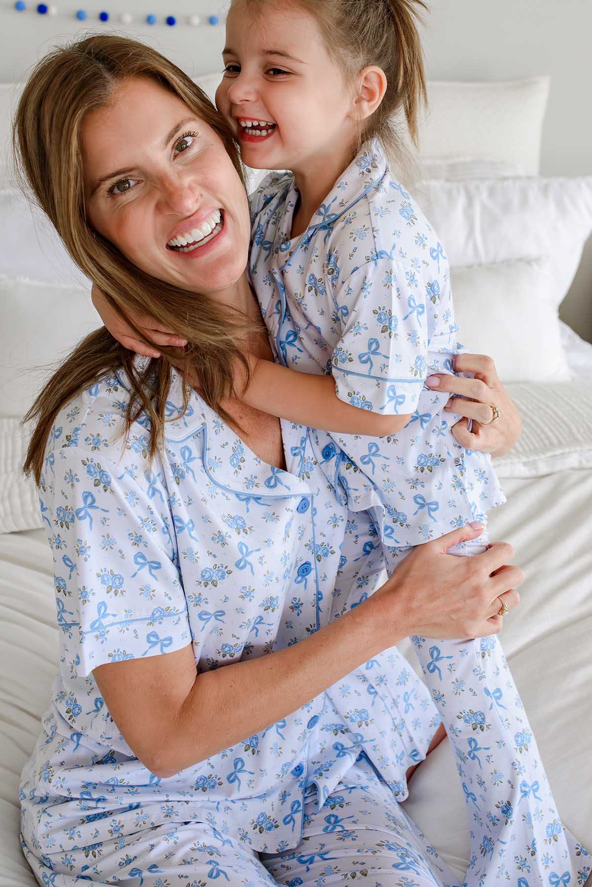 Girls' Two-Piece Bamboo Flare Lounge Set | Tied In Blooms
