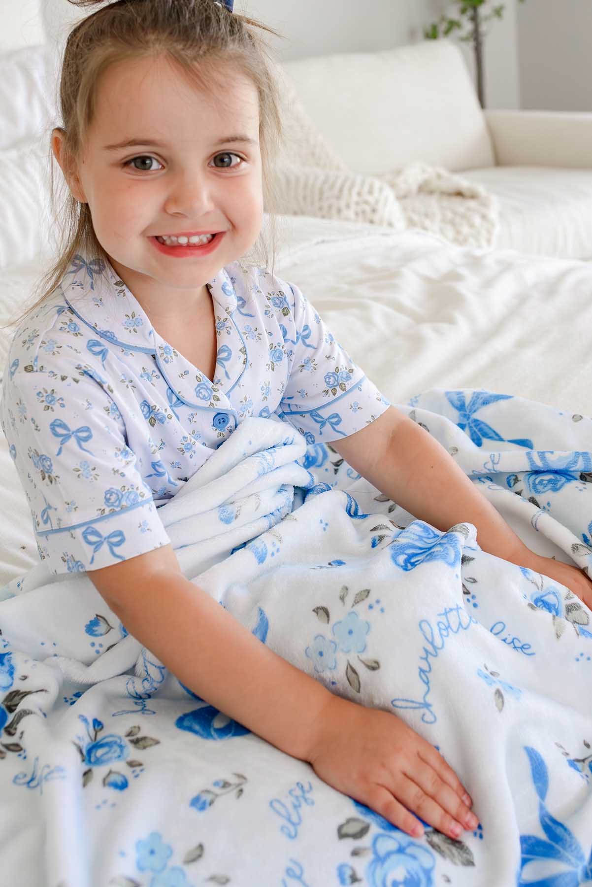 Personalized Kids' Blanket | Tied In Blooms