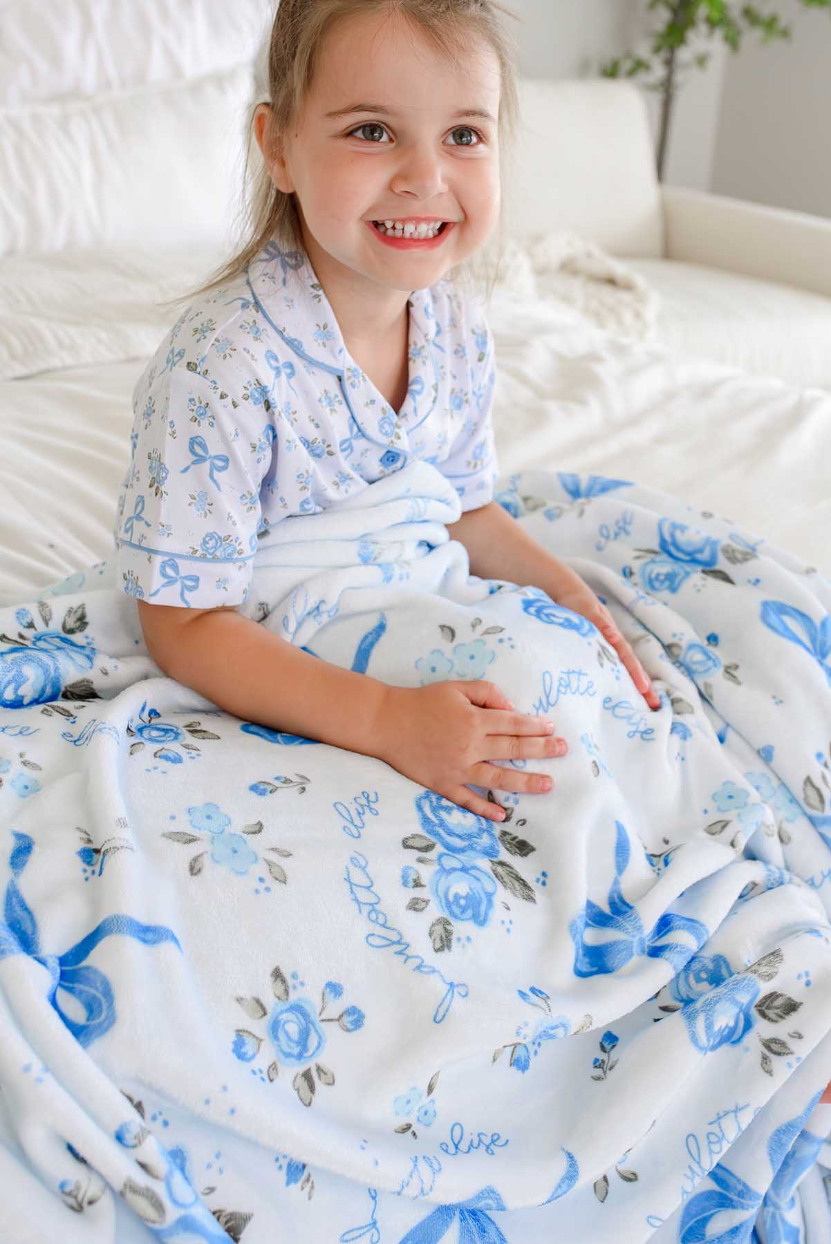 Personalized Kids' Blanket | Tied In Blooms