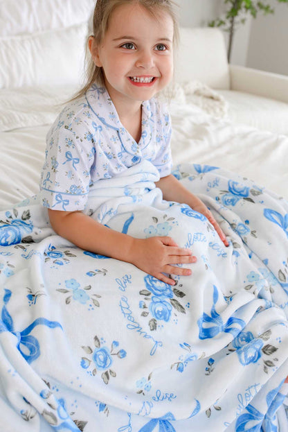 Personalized Kids' Blanket | Tied In Blooms
