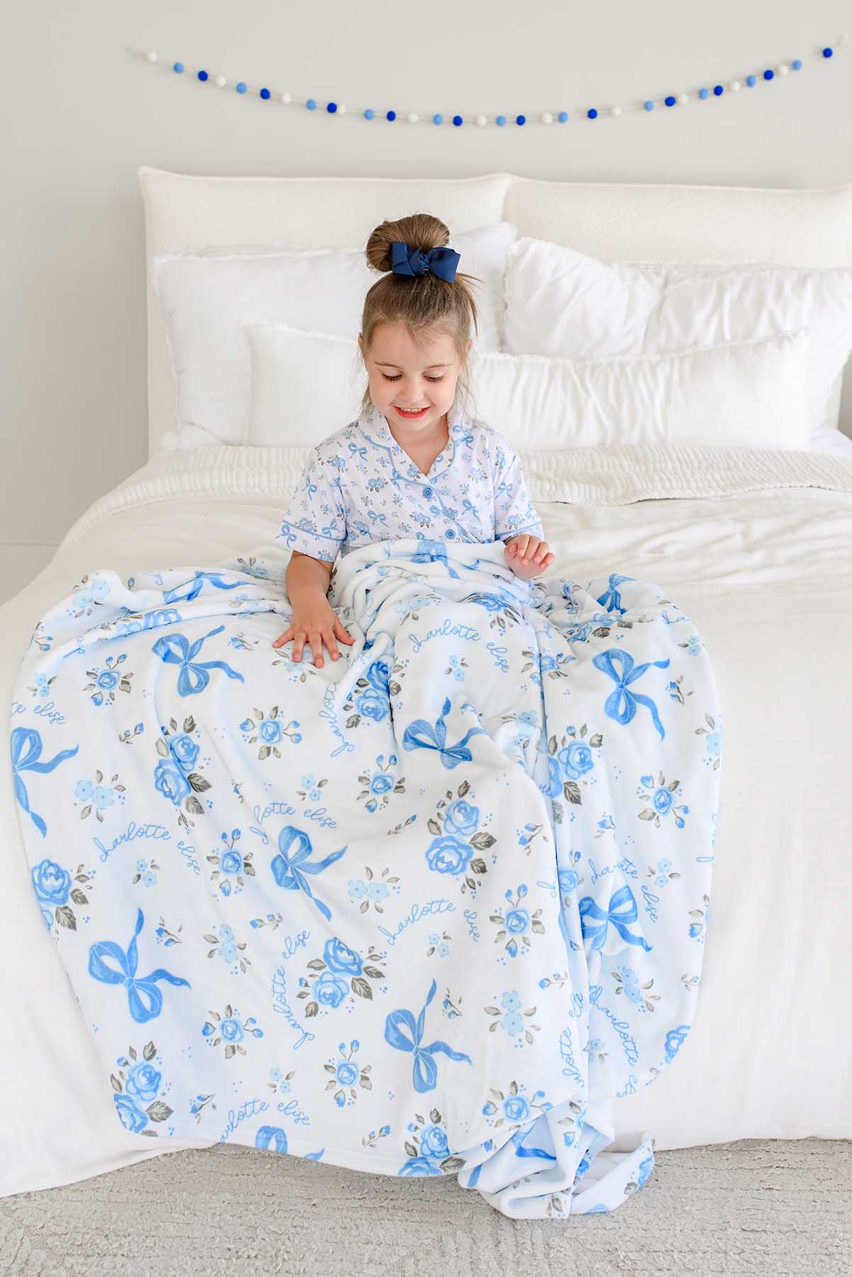 Personalized Kids' Blanket | Tied In Blooms