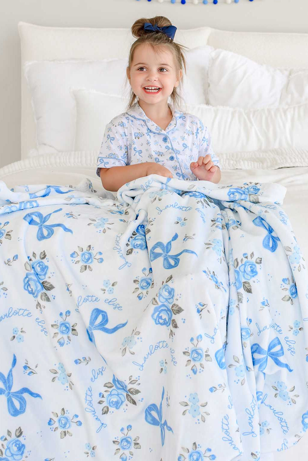 Personalized Kids' Blanket | Tied In Blooms