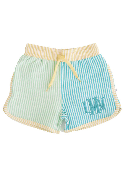 Boy's Swim Trunks | Multi-Color Seersucker