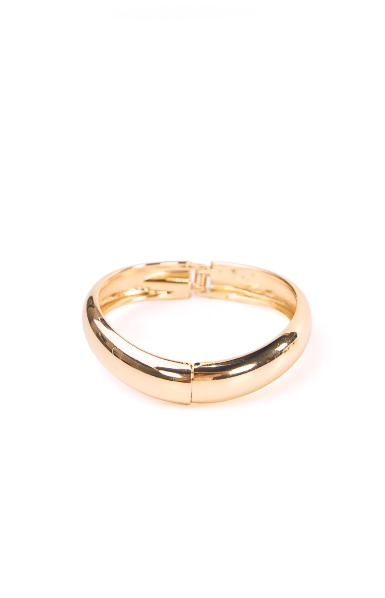 My Destiny Gold Clasp Bangle