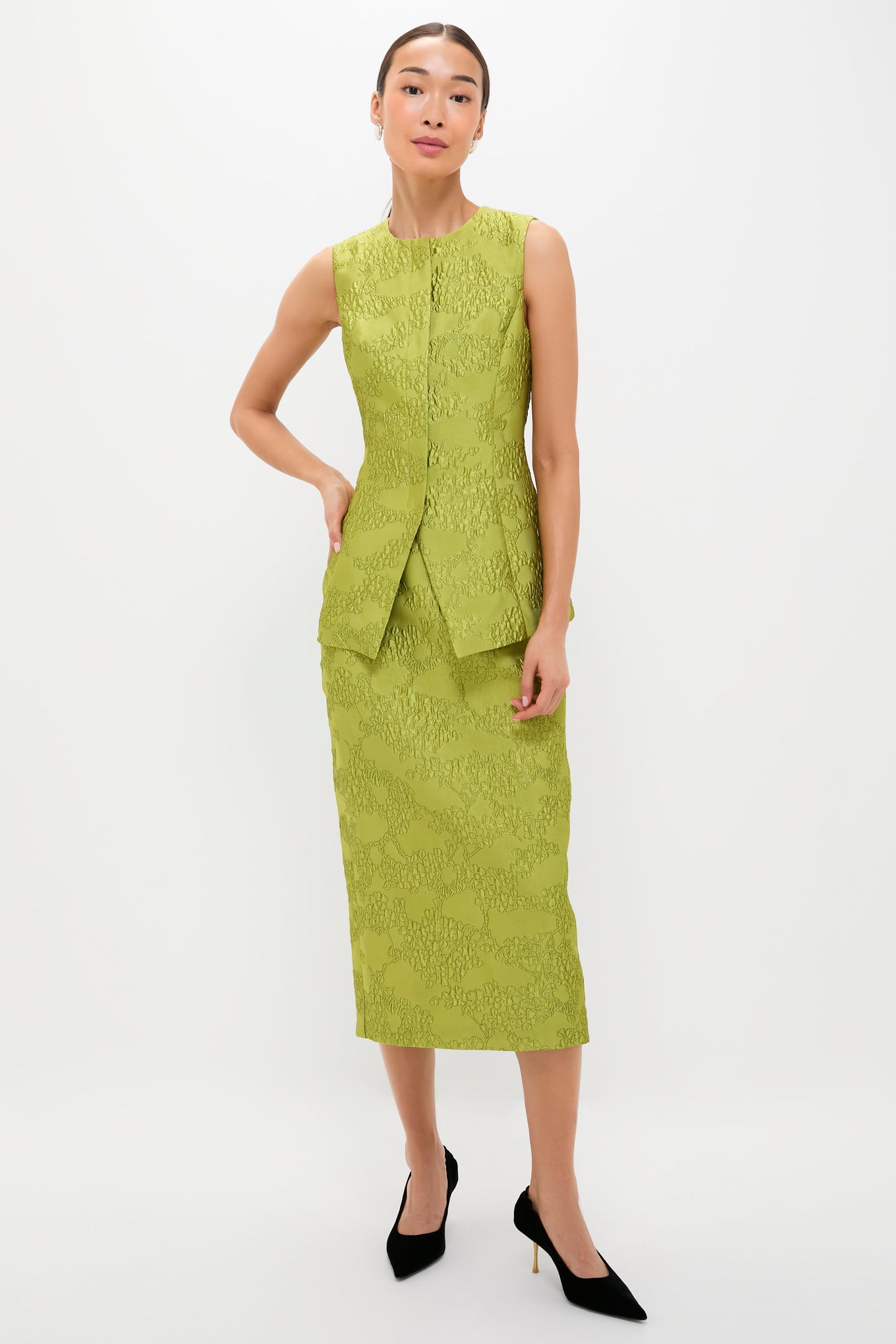 Brocade Metallic Ellington Skirt