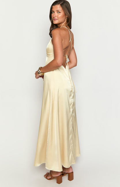 Nakita Yellow Maxi Dress
