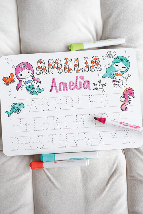 Kids Personalized Whiteboard | Mermaid Magic