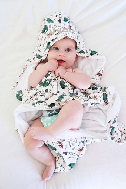 Embroidered Bamboo Hooded Towel | Off the Hook