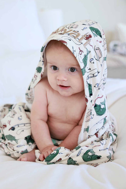 Embroidered Bamboo Hooded Towel | Off the Hook
