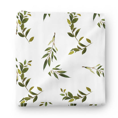 Olive Leaf Oversized Swaddle Blanket