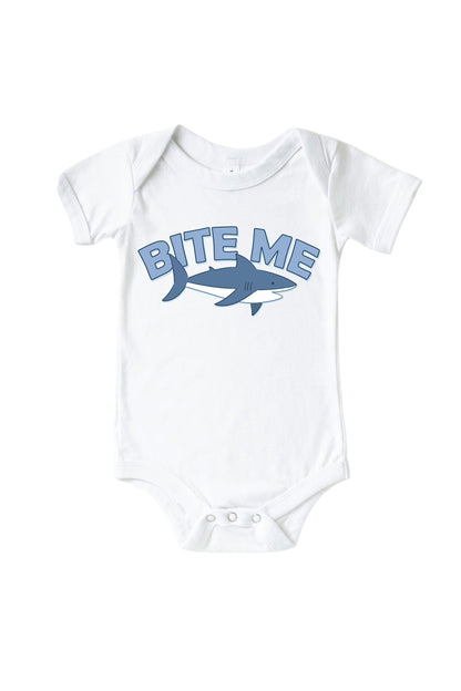 Jawsome Graphic Bodysuit & Kids Tee | White