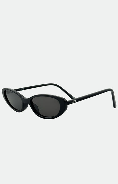 Otra Eyewear Lulu Black Thin Cat Eye Sunglasses