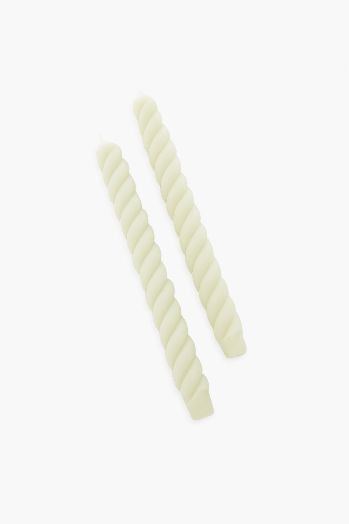 Celadon Rope Tapers Pair