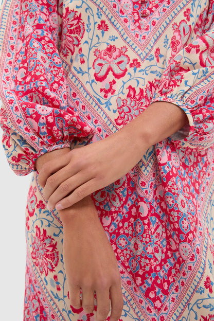 Cerise Chevron Maryse Caftan