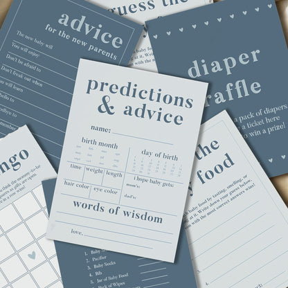 Boy Baby Shower Games - Free Baby Shower Digital Download