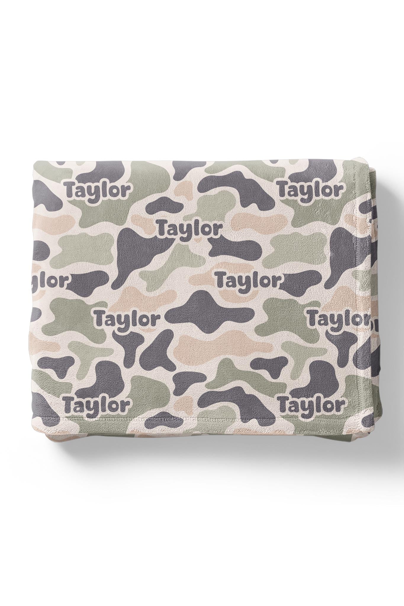 Personalized Kids Blanket | Camo Cutie
