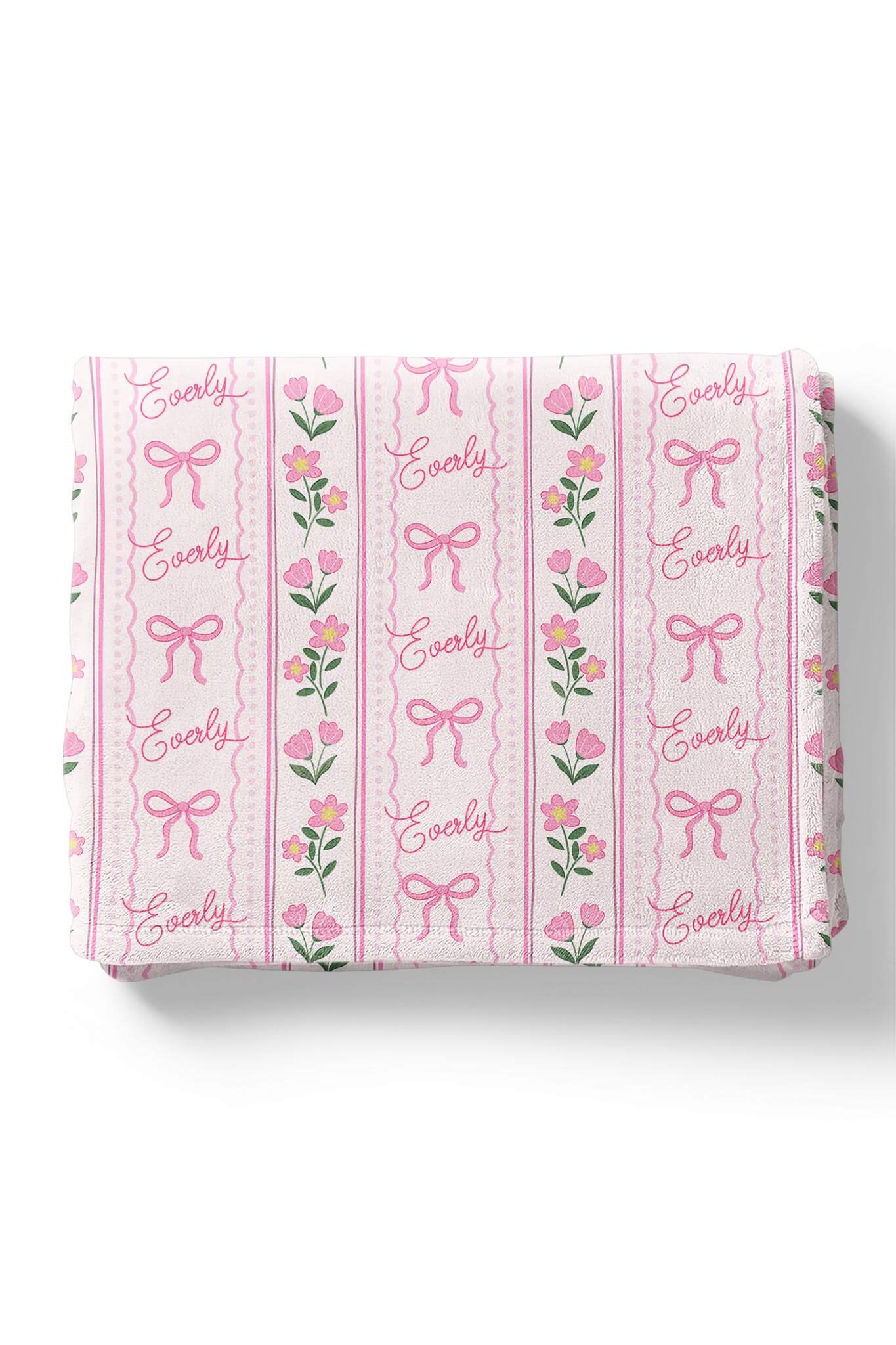 Personalized Kids Blanket | Coquette Garden