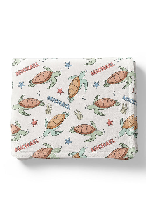 Personalized Kids Blanket | Turtley Rad