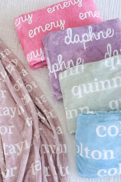 Personalized Color Blanket | Plush Pastels