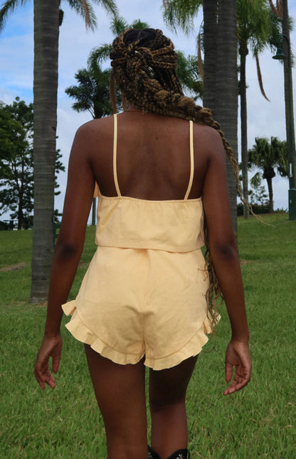 Petal Yellow Shorts