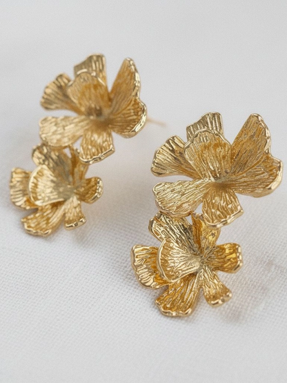 27 Chunky Floral Drop Earrings